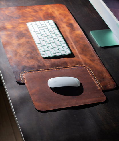 Masa Matı Deri Oyuncu Mouse Pad |/Yazı Masası Altlığı Sümen