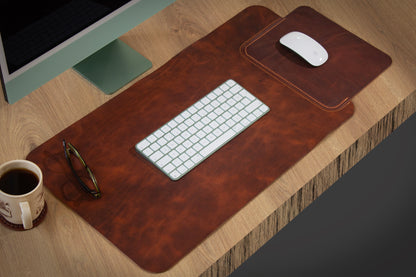 Masa Matı Deri Oyuncu Mouse Pad |/Yazı Masası Altlığı Sümen
