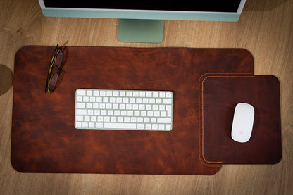 Masa Matı Deri Oyuncu Mouse Pad |/Yazı Masası Altlığı Sümen