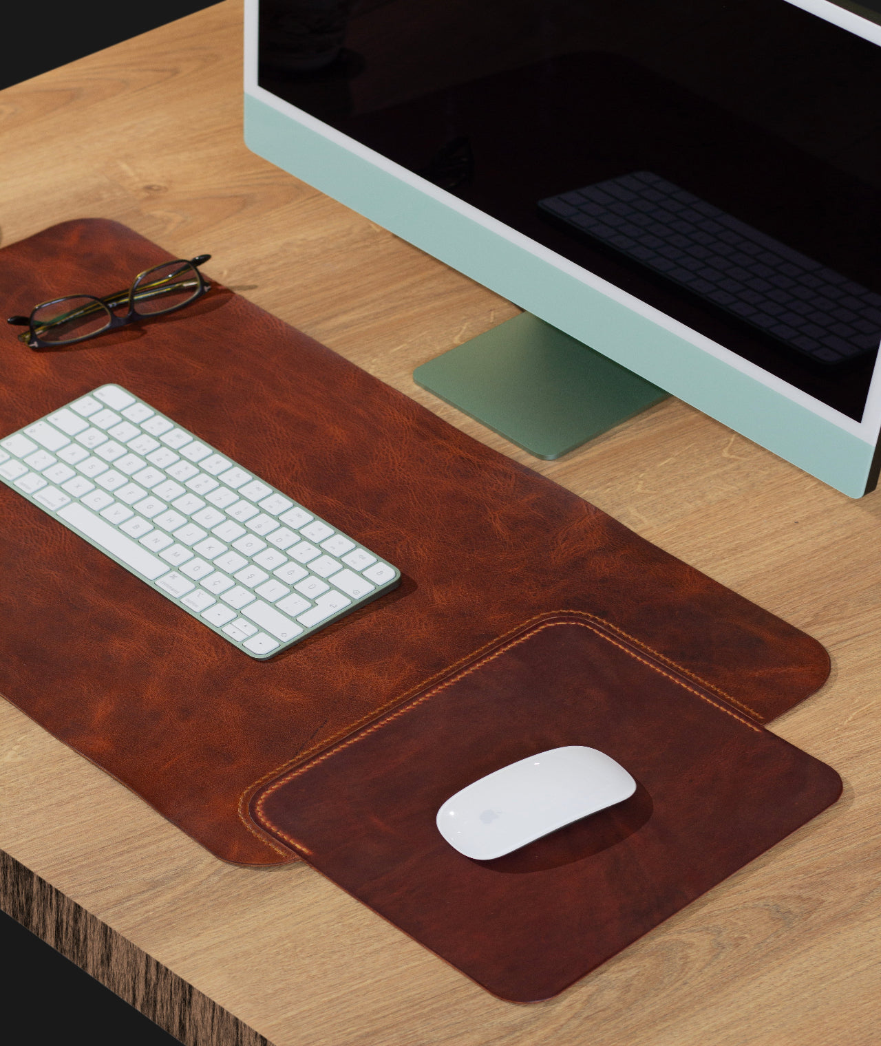 Masa Matı Deri Oyuncu Mouse Pad |/Yazı Masası Altlığı Sümen