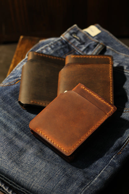 Bifold Dik para bölmeli Cüzdan