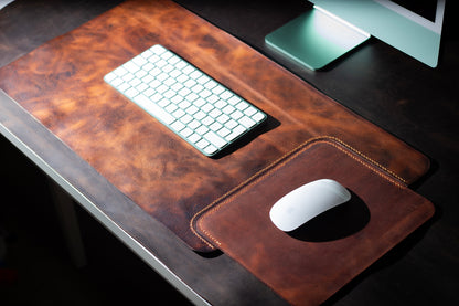 Masa Matı Deri Oyuncu Mouse Pad |/Yazı Masası Altlığı Sümen