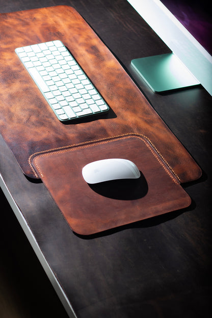 Masa Matı Deri Oyuncu Mouse Pad |/Yazı Masası Altlığı Sümen