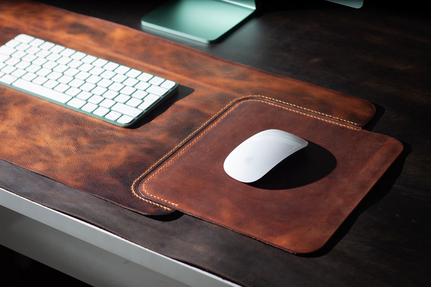 Masa Matı Deri Oyuncu Mouse Pad |/Yazı Masası Altlığı Sümen